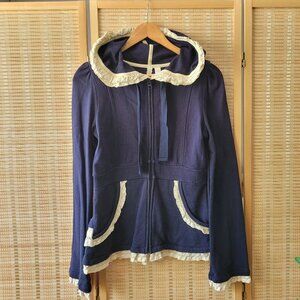 ELOISE ANTHROPOLOGIE Navy Hoodie